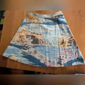 Boden beach scene skirt
